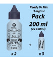 Pack Base Ready To Mix 100% végétal - PGV 50/50 VG - 2x100ml - MaVap.fr